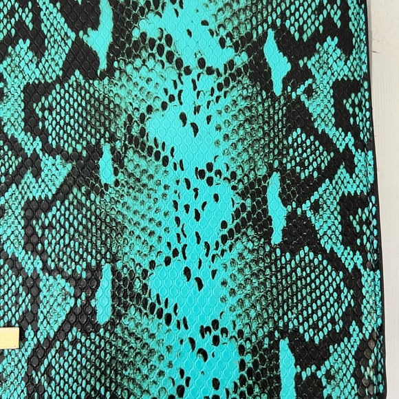 Aldo Hand Bag Purse Embroidery Snakeskin Chain Colourful *READ* - Picture 4 of 10